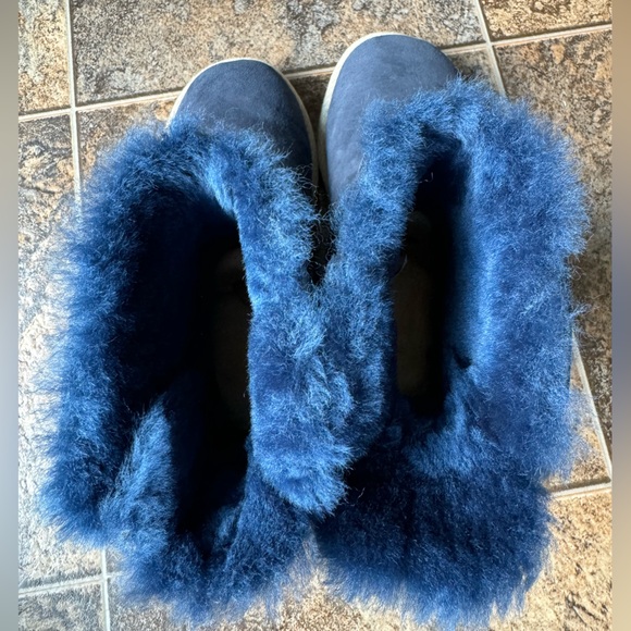 UGG Selene Nautical Rope Tie Back Slip On Boots- Navy, Women’s Size 6 - Picture 8 of 12